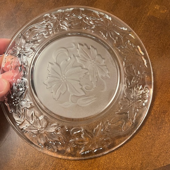 Princess house salad/dessert crystal plates - Picture 2 of 2